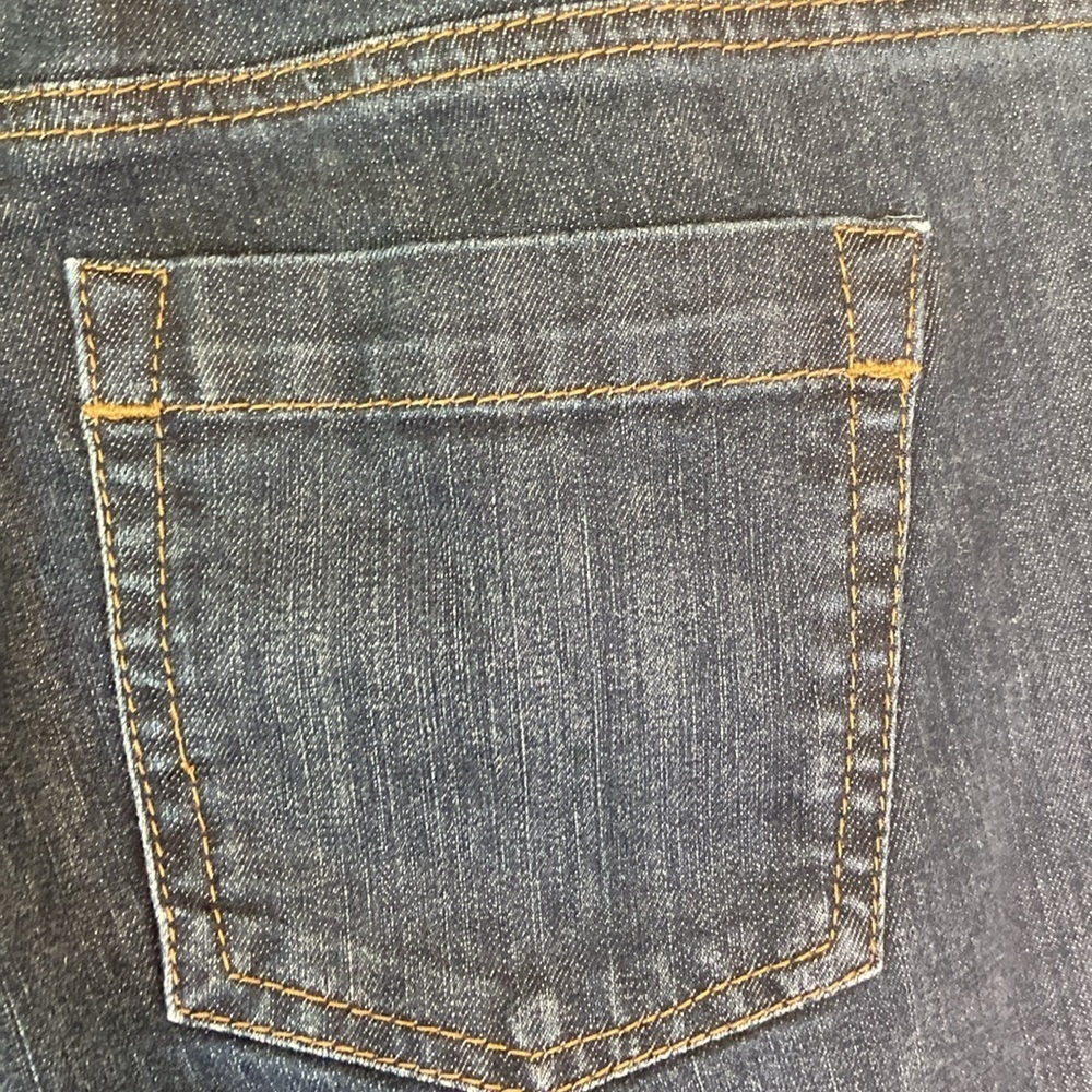 Ann Taylor Size 12P Petite Curvy Fit Dark Blue Jeans - Picture 4 of 8